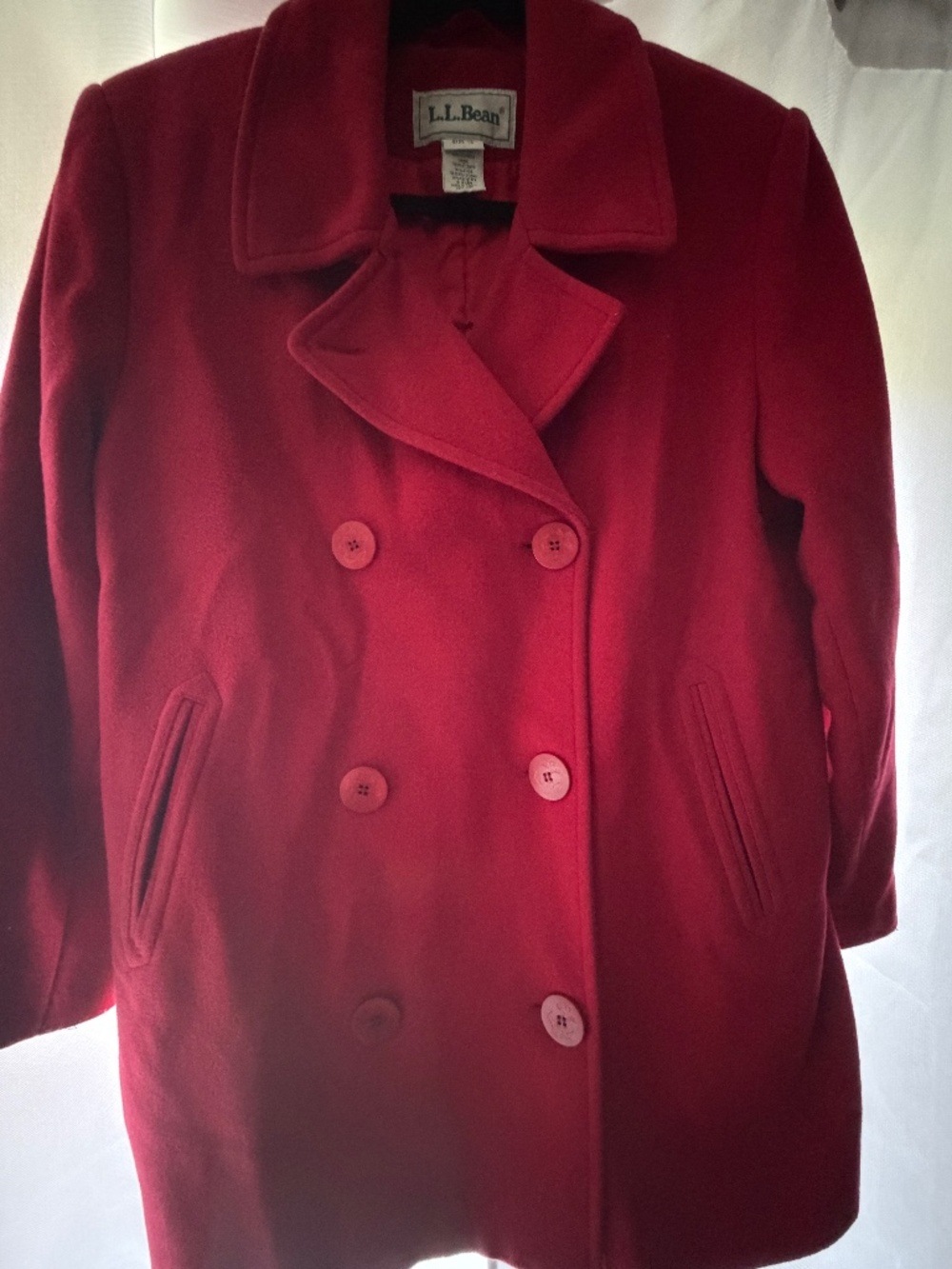 L.L Bean Red Peacoat – Made in Turkey